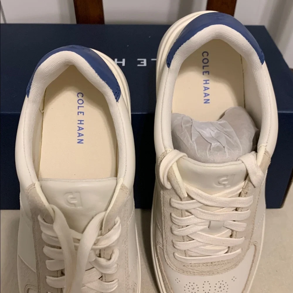 Cole Haan Women’s Beige and Navy Sneakers - Picture 10 of 11
